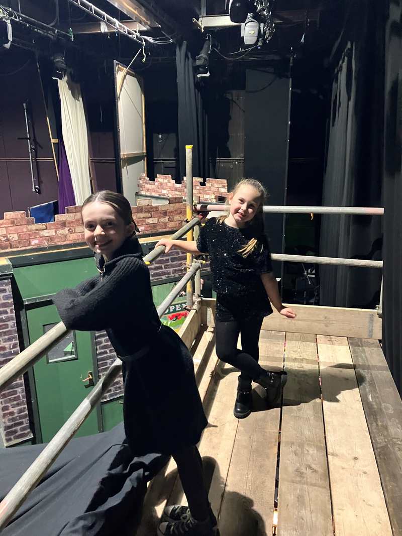 Set construction under way on the Collective Theatre Company stage