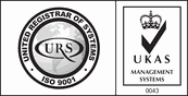 ISO 9001 certified by URS, UKAS accredited